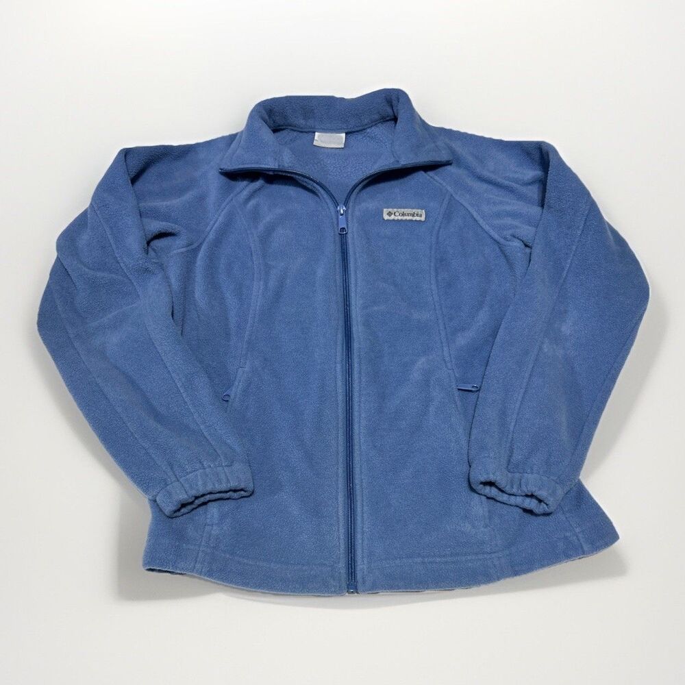 Columbia Women's Small Blue Benton Springs Full Zip Fleece Jacket Sportswear